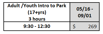Website - Summer Intro to Bike Park